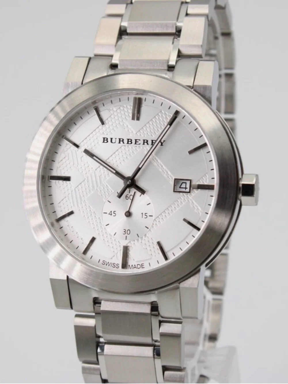 Burberry Men's Chronograph The City Silver 42mm Watch